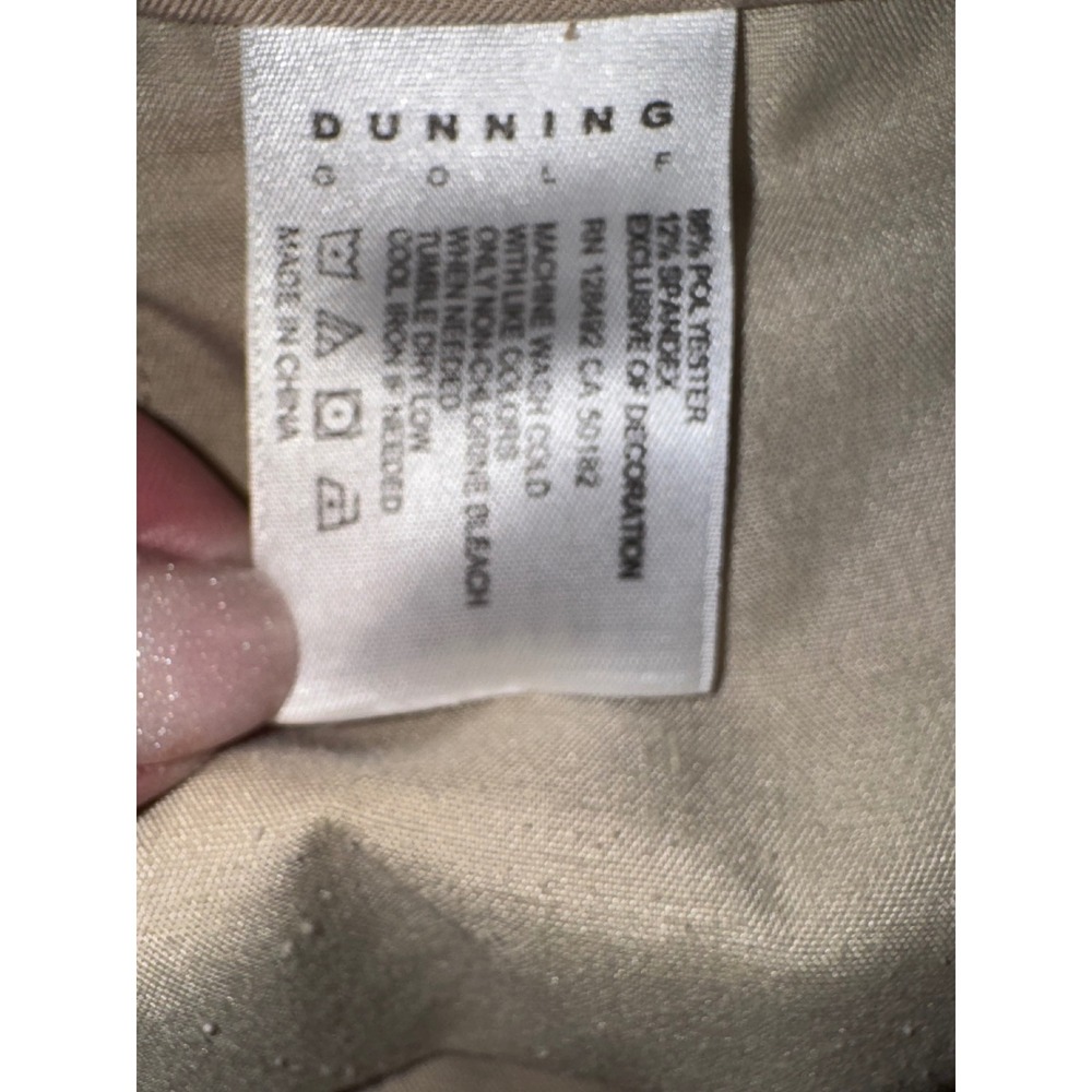 Dunning Mens Golf Pants‎ Size 32/32 Beige Stretch Athletic Performance - Picture 6 of 8